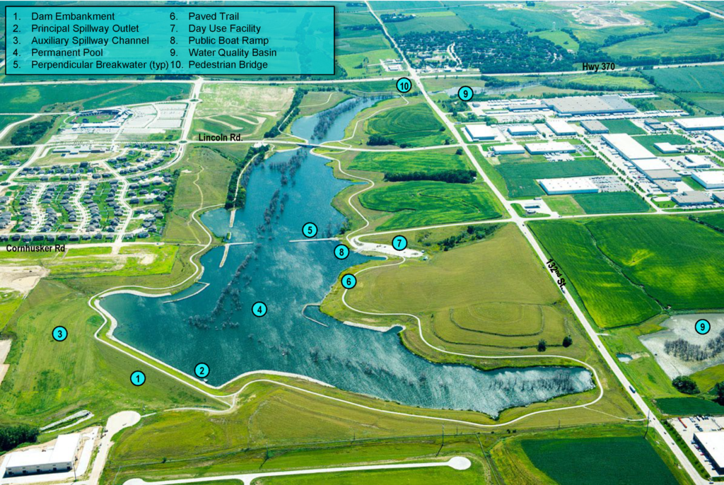 Site map of the Prairie Queen project